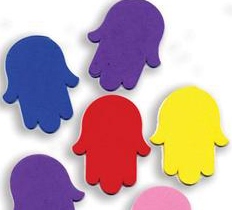 Colorful Hamsa Foam Shapes Set of 90 Great for Classroom Projects