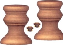 Shabbat Candlesticks for Decorating ( 2'' tall Wood) - Set of 20 Pairs - Great for Classroom