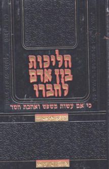 Halichos Bain Adam l'Chavero: the Journeys We Take When Relating to Others. By Rabbi Y. Y. Fuchs