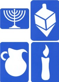 Chanukah Stencil Set of 4