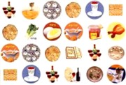 Colorful Jewish Mini Stickers - Passover Symbols - Set of 480