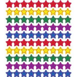 Stars Multicolor Chart Seals / Mni Stickers Set of 810 Seals