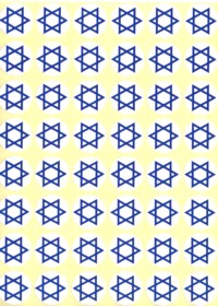 Magen of David / Star David - Jewish Mini Stickers - Set of 480