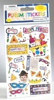 Prismatic Purim Stickers - 2 Sheets 4"x 6"