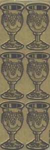 Gold Foil Kiddush Cups Jewish Jumbo Stickers Set of 36