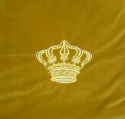 "CROWN" Silver Gold Embroidery Velvet Tallit / Tallis Bag (many Colors and Sizes)
