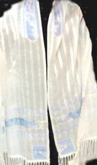 Blue Monet Matriarch Prayer Shawl / Women's Tallit / Tallis with Bag by Precious Heirlooms
