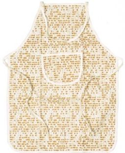 Cotton Matzah Patterned Passover Apron with Plastic Backing